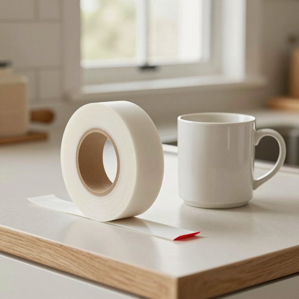 Door & Window Seal Strip: Real size, next to a coffee mug