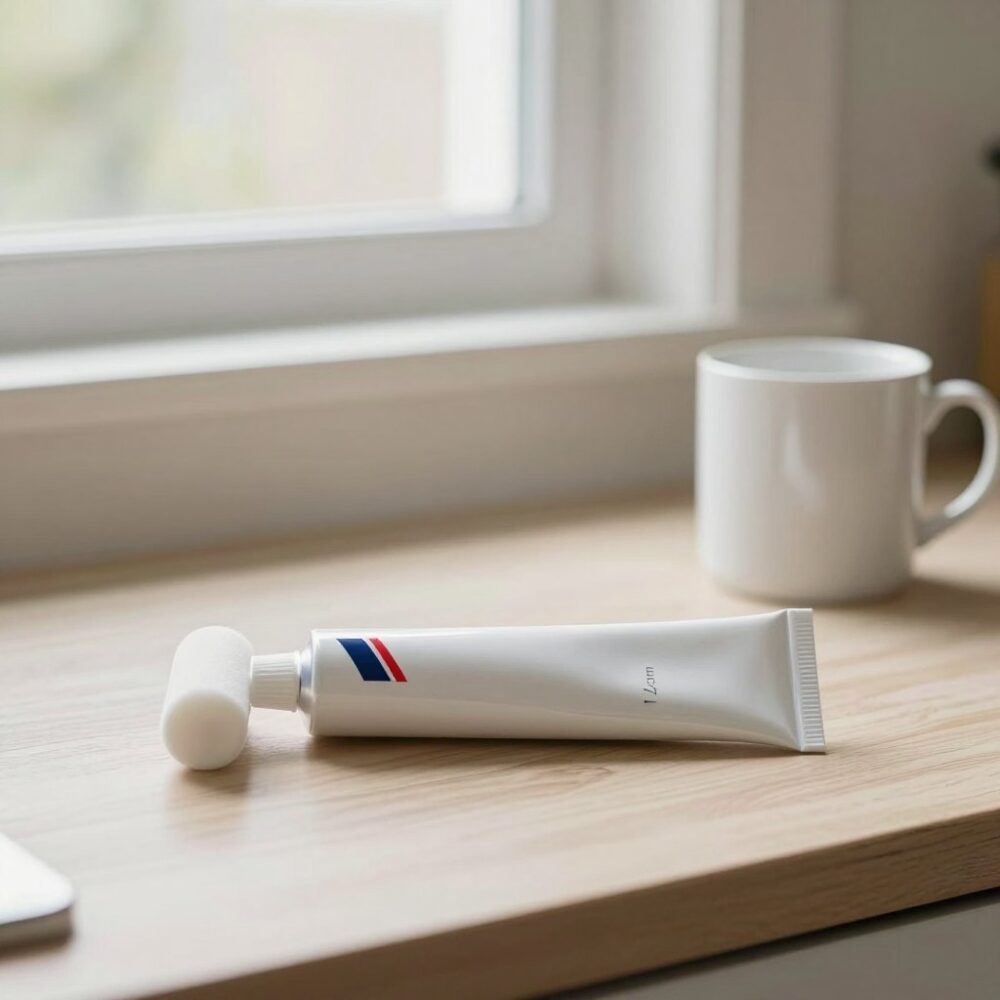 Wall Repair Roller: Real size, next to a coffee mug